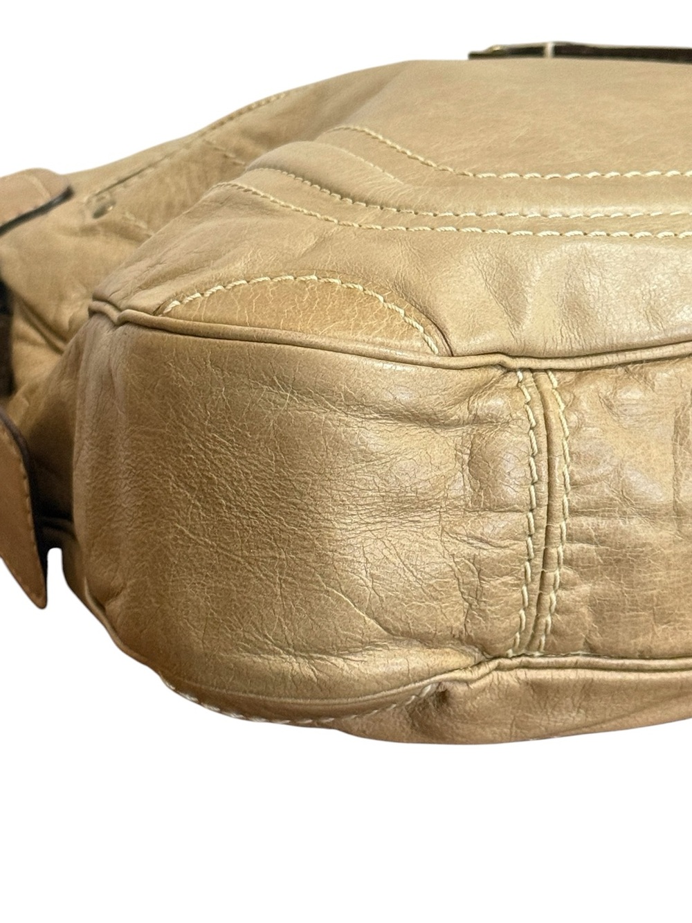Vintage Chloe Beige Leather Shoulder Bag - Picture 7 of 16